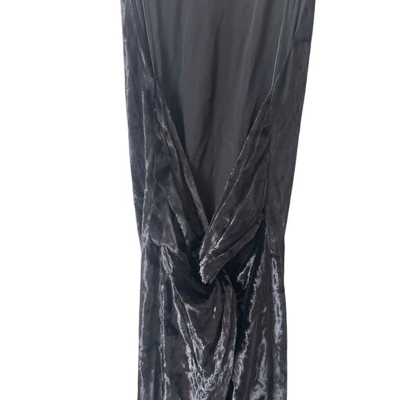 JASON WU Velvet Open Back Maxi Dress Black NWOT Sz 4 - Picture 5 of 5